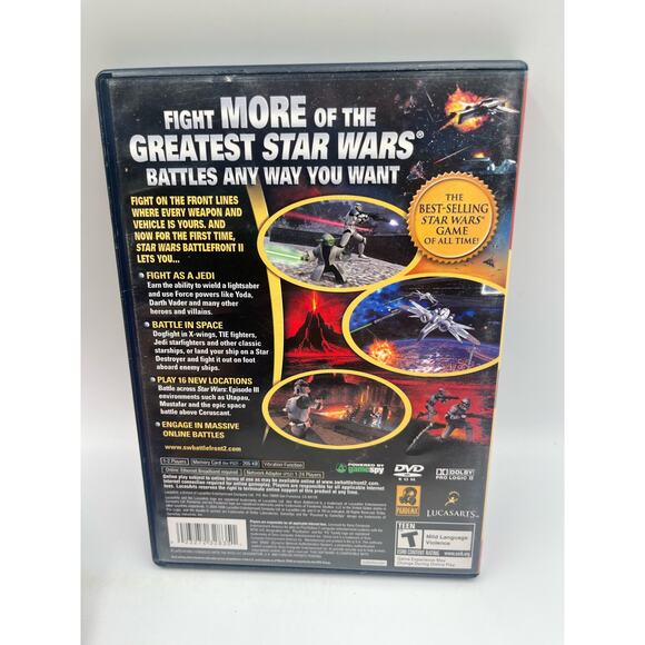 Star Wars: Battlefront II Playstation 2 Game Complete CIB w/ Manual Greatest Hit - Picture 6 of 7